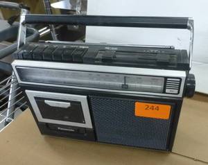 lot 244 image: Panasonic radio and cassette player