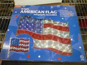 lot 248 image: Light up flag - 70 lights
