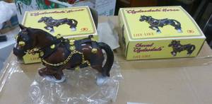 lot 283 image: 2 New plastic Clydesdales