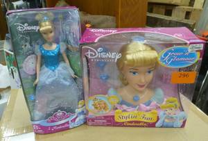 lot 296 image: 2 New sealed Cinderella Barbie pieces