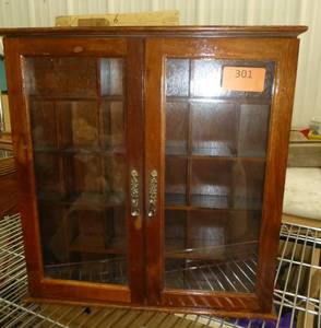 lot 301 image: Glass front shadow box