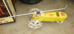 lot 307 image: Cast iron Nelson rain train traveling sprinkler