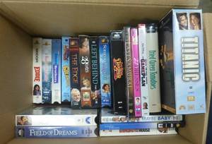 lot 312 image: Box full of movies