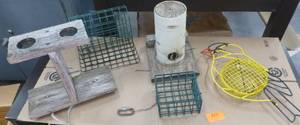 lot 321 image: Bird feeders and house