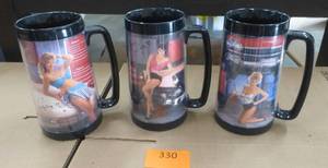 lot 330 image: 3 Snap-on girls mugs
