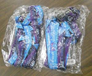 lot 300 image: 60 superbowl lanyards and badge holders