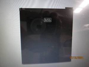 lot 1 image: BLACKDECKER 1.7 Cu. Ft. Compact Fridge - Black