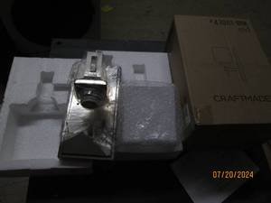 lot 58 image: 2 new craftmade urbane wall sconces...