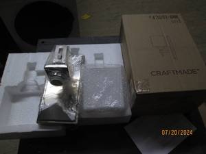 lot 61 image: 2 new craftmade urbane wall sconces...