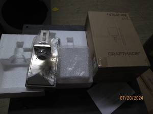 lot 62 image: 2 new craftmade urbane wall sconces...