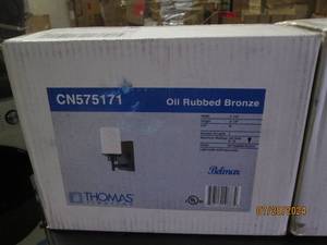 lot 71 image: 2 new thomas lighting oil rubbed bronze lights