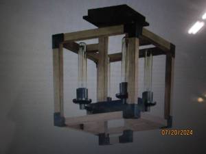 lot 98 image: new craftmade lighting cubic 4-light semi flush mount light