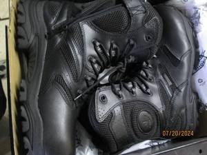 lot 155 image: thorogood deuce side trac 8 inch waterproof side zip comp saftey toe size mens 9w womens 11w