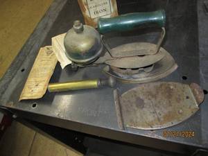 lot 190 image: vintage gasoline iron...