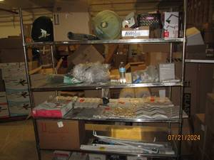 lot 193 image: everything on shelving. shelving is NOT included just items on shelfs