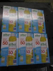 lot 210 image: 6 packages of 2 alba hawaiian spf 50 coconut sunscreen
