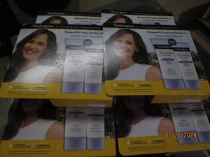 lot 215 image: 6 packages of 2 neutrogena ultra sheer dry-touch spf 55 sunscreen
