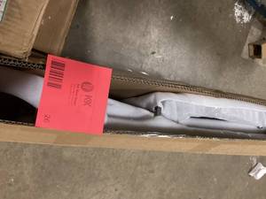 StyleWell Kipling Gunmetal Gray Metal Counter Stool with Back Customer Returns See Pictures