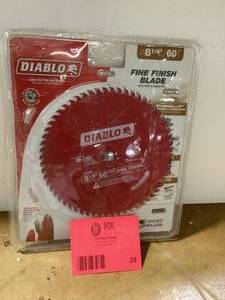 DIABLO 8-14in. x 60-Teeth Fine Finish Circular Saw Blade for Wood Customer Returns See Pictures