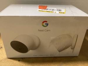 Google Nest Cam (Battery) - Indoor and Outdoor Wireless Smart Home Security Camera - 2 Pack   Customer Returns See Pictures