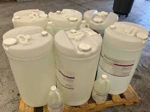 lot 3 image: $$$$ Large Lot of NEW Mixed Containers (Some 15 Gallon Size)&nbspBelimed Protect Enzymatic Detergents (Low Foam, DescalerDelimer, Washer Disinfector)&nbspMost With Long Expiration Dates