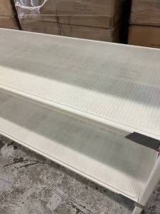 lot 15 image: MSRP $2250 InterMetro Adjustable 5-Tier Shelving Storage Supply Rack Unit WSolid Shelves That Have Anti-Microbial Properties Built In Plus&nbspRust & Corrosion Resistant - NSF Approved  7 x 2 x 5&nbspEach Shelf -1000lb Capacity