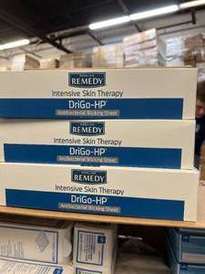 lot 30 image: Lot of Various Medline Medical Wound Wrapping Supply Items (Antibacterial Wicking Sheets, Gauze Sponges, Bandages)