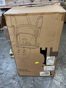 lot 42 image: NEW (Open Box) Seedling Tilting Mobile Height Adjusting High Chair Easy Assembly Portable Compact Adjustable Baby Seat for Babies 4 Months To Toddlers 3 Years Old - See YouTube