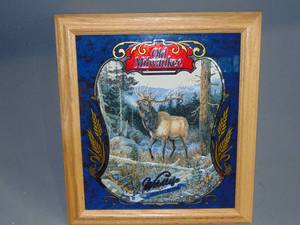 lot 32 image: Old Milwaukee Wildlife Series Mirror - The Elk