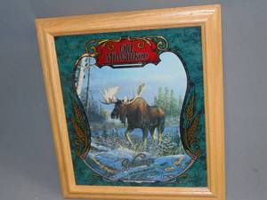 lot 34 image: Old Milwaukee Wildlife Series Mirror - The Moose
