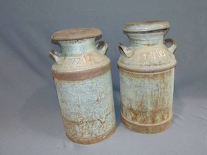 lot 41 image: Lot of 2 Milk Cans