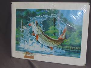 lot 104 image: Stan Finnemore Muskie Print