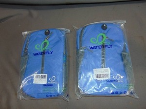 lot 133 image: 2 Pack Lot WATERFLY Crossbody Sling Backpack Sling Bag Travel Hiking Chest Bag Daypack