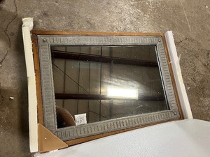 Small Rectangle Galvanized Antiqued Farmhouse Accent Mirror