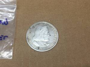 lot 113 image: 1893 Columbian Expo Silver Coin - 90%