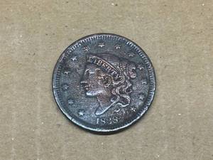 lot 115 image: 1838 Coronet Head Cent - G 4