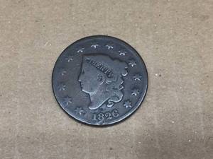 lot 164 image: 1826 U.S. Coronet Cent - G 4