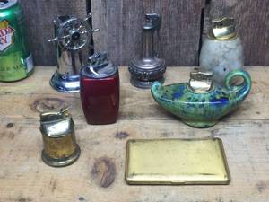 lot 175 image: MCM Table Lighters - Cigarette Case
