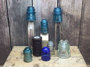 lot 182 image: Glass - Porcelain Insulators