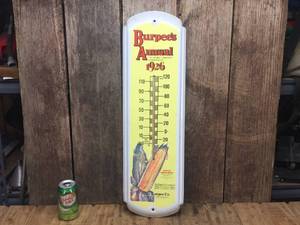 lot 187 image: Metal BURPEES Golden Anniversary Themed Thermometer