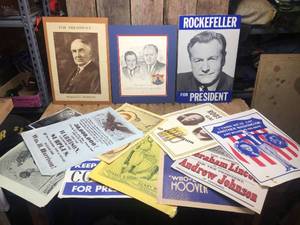 lot 202 image: Variety Old-Look Political Posters