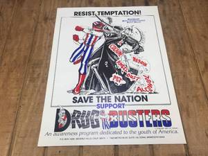 lot 209 image: Vintage Drug Busters Poster 1984