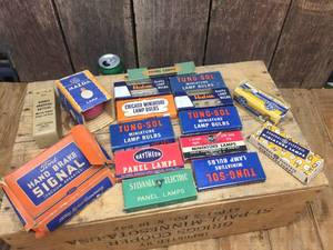 lot 243 image: Vintage Automotive and Lamp Bulbs