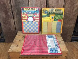 lot 245 image: 3 Vintage Punch Boards
