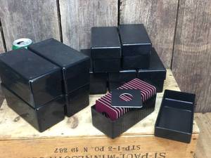 lot 276 image: Coin Flip Holders - Storage Boxes
