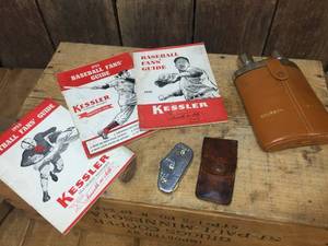 lot 282 image: 1955-56 Kessler Fan Guides - Ball Count Clicker - Flask
