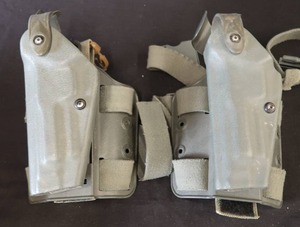 2 LEFT HAND SAFARILAND BERETTA M9 DROP LEG HOLSTERS