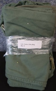LOT OF 6 COTTON DITTY BAGS