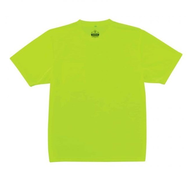 lot 856 image: NEW Ergodyne GloWear 8089 Hi-Vis Short Sleeve T-Shirt -Non-Certified - LIME- 3XL