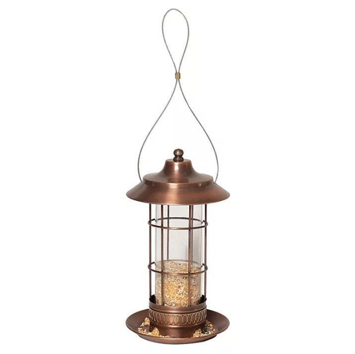 lot 173 image: NEW Members Mark Copper Antique Bird Feeder